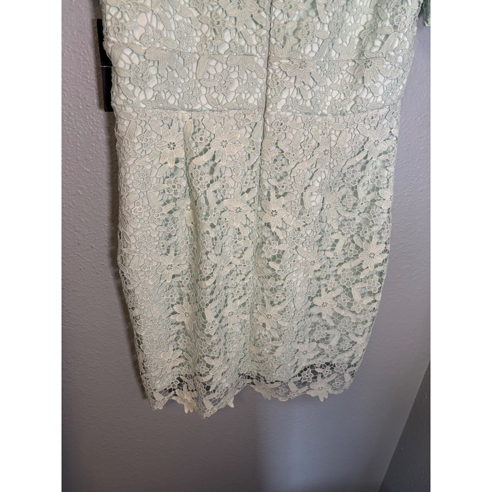 NWT Lulus Sweetie Mint Lace Short Sleeve Mini Dress Size XL - Picture 7 of 10